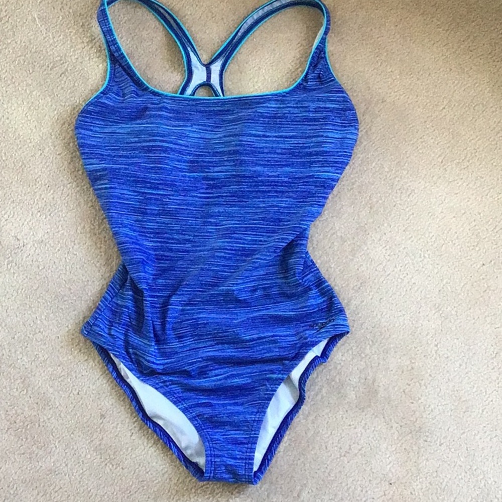 Speedo Women Blue One Piece Swimsuit